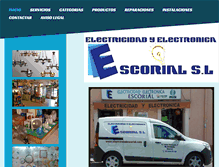 Tablet Screenshot of electricidadescorial.com